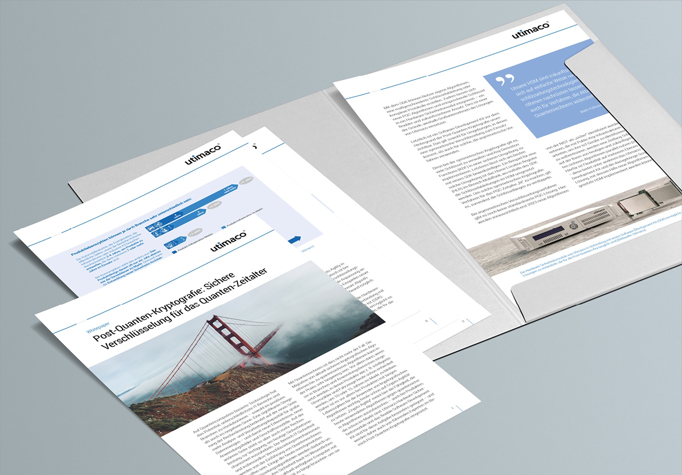 Utimaco: Whitepaper – Layoutkonzept, Umsetzung Grafikdesign, inkl. Template und Wordvorlagen